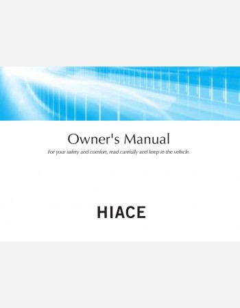 toyota hiace 2020-2021 owners manual in english